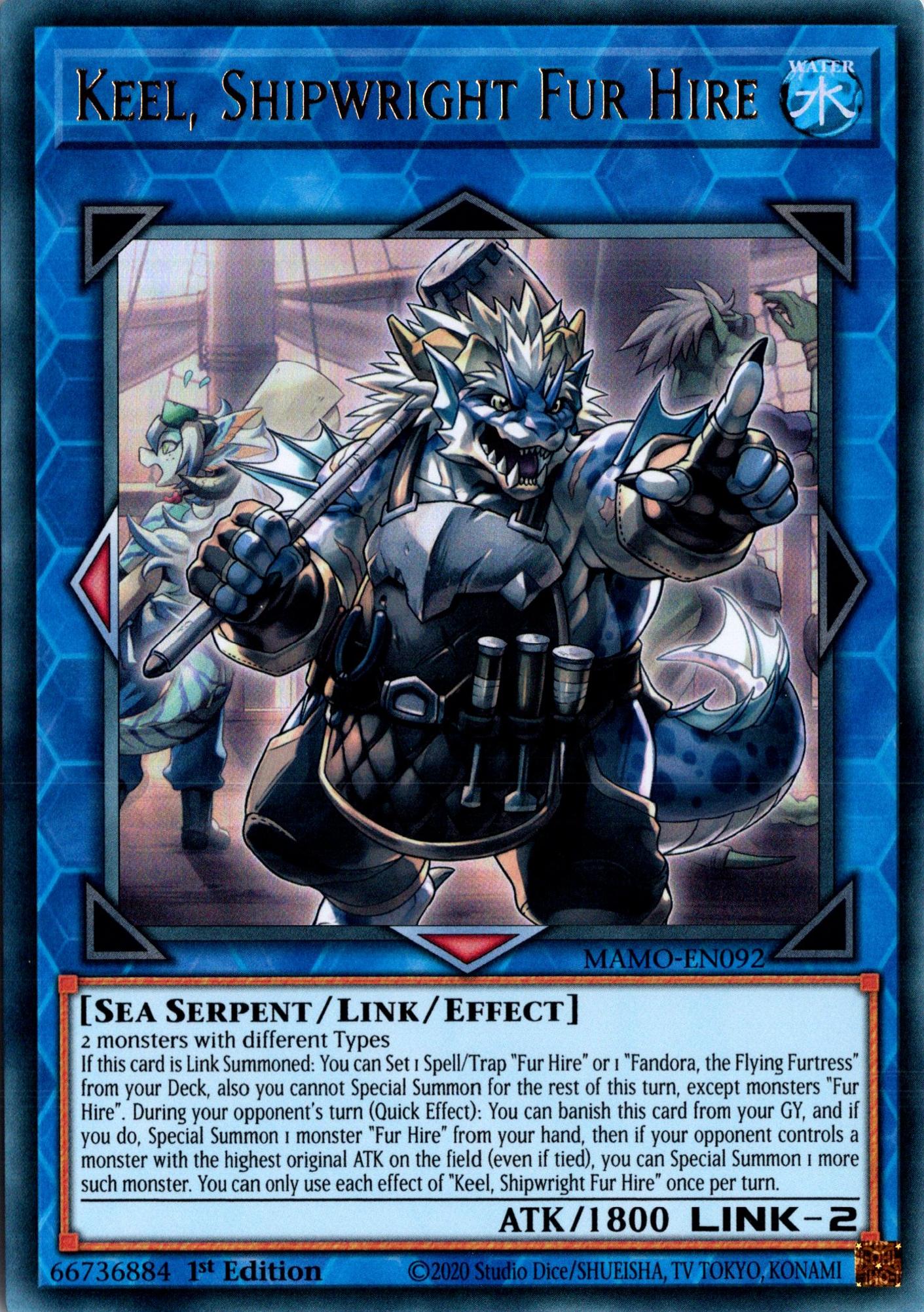 Keel, Shipwright Fur Hire - MAMO-EN092 - 1st Edition - Ultra Rare