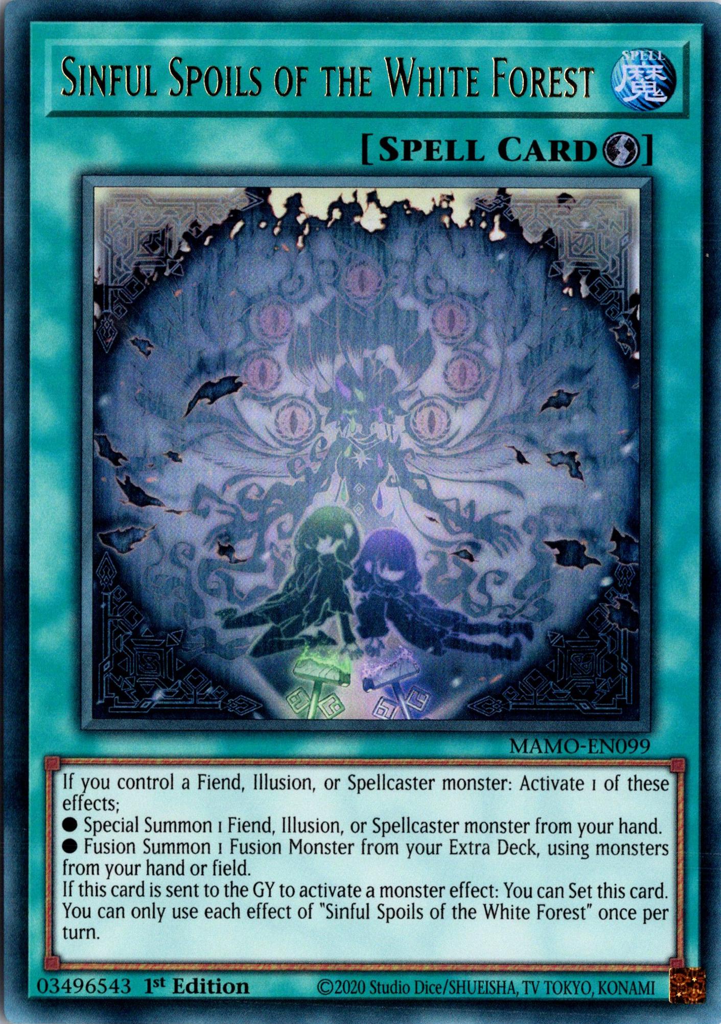 Sinful Spoils of the White Forest - MAMO-EN099 - 1st Edition - Ultra Rare