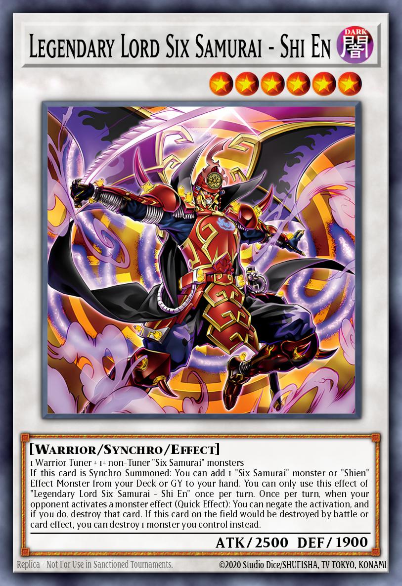 Legendary Lord Six Samurai – Shi En - MP25-EN107 - 1st Edition - Prismatic Secret Rare