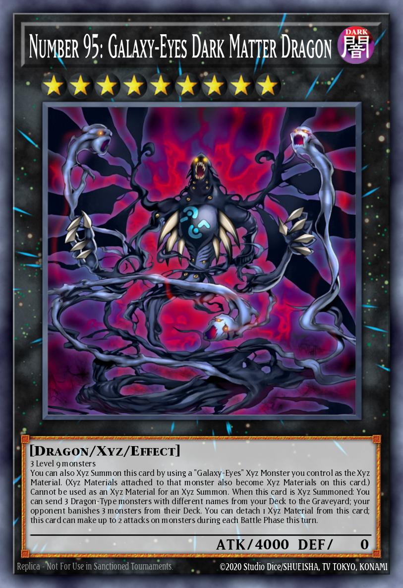Number 95: Galaxy-Eyes Dark Matter Dragon - MP25-EN300 - 1st Edition - Ultra Rare