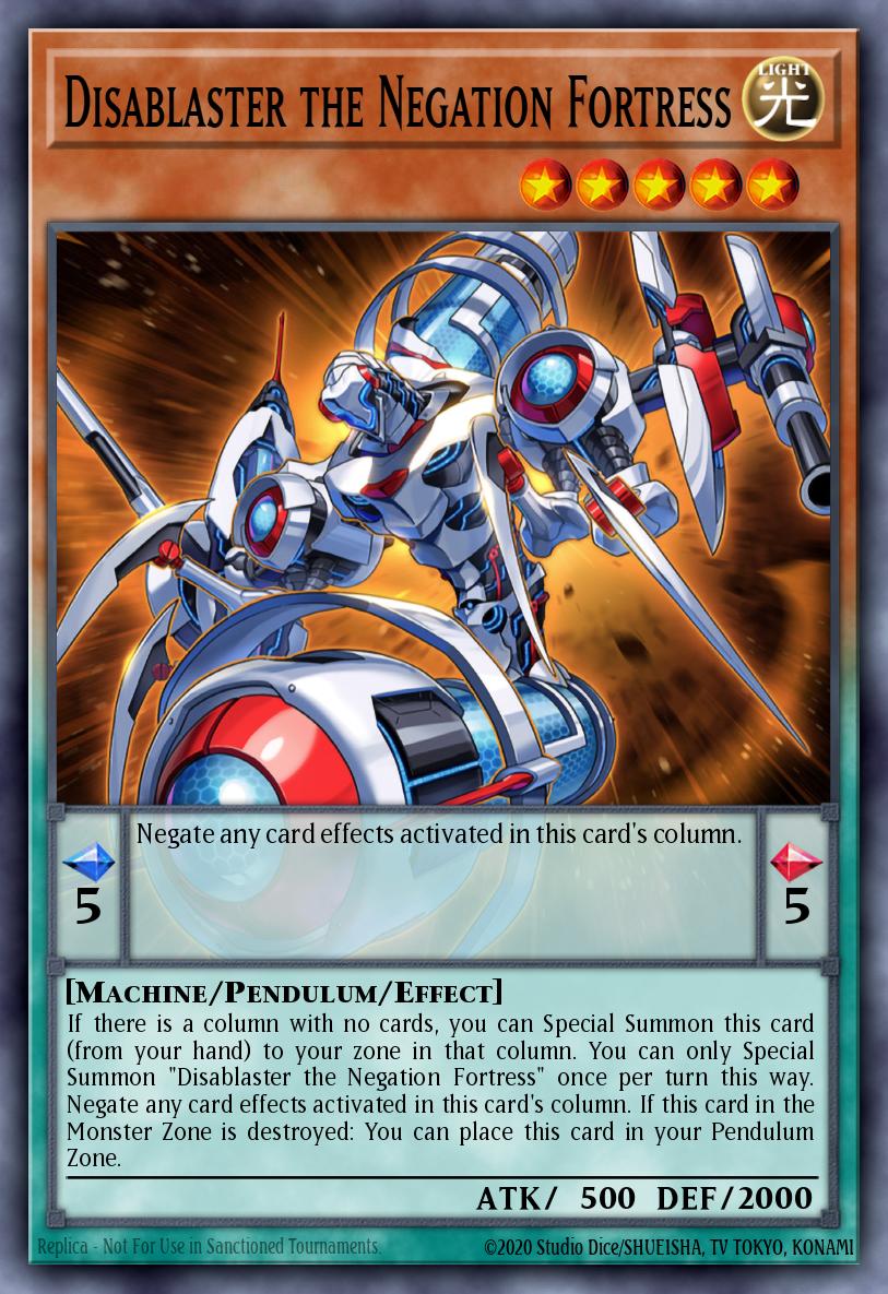 Disablaster the Negation Fortress - MP25-EN084 - 1st Edition - Prismatic Secret Rare