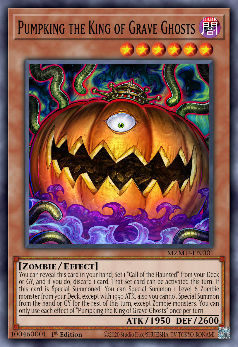 Pumpking the King of Grave Ghosts - MZMU-EN001 - 1st Edition - Secret Rare