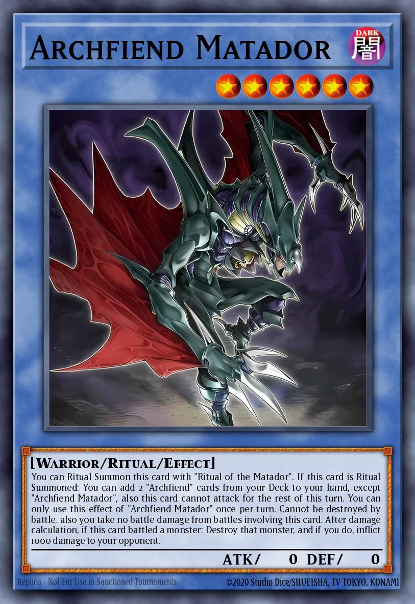 Matador Archfiend - MZMU-EN022 - 1st Edition - Super Rare