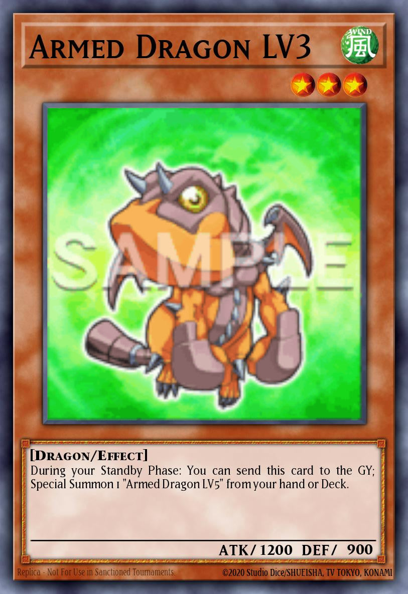 Armed Dragon LV3 (Chibi Artwork) - MZMU-EN063 - 1st Edition - Secret Rare