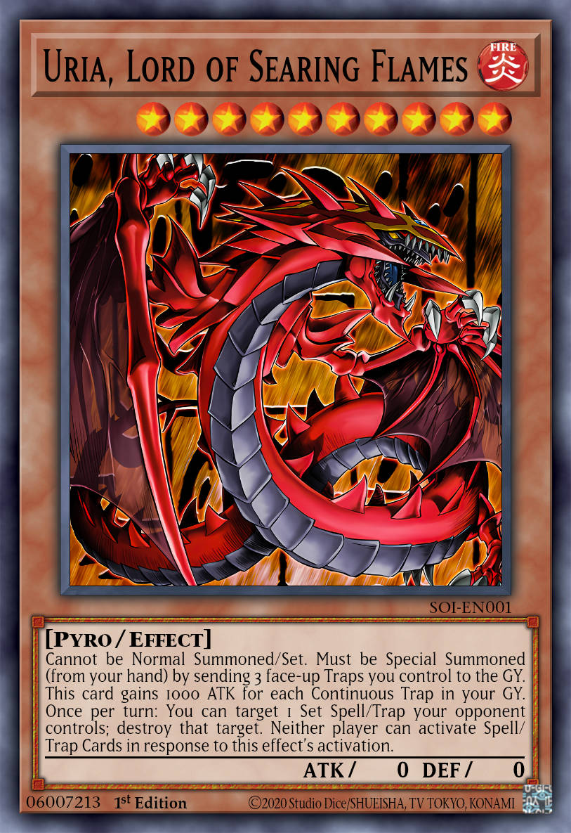 Uria, Lord of Searing Flames - MZMU-EN074 - 1st Edition - Rare