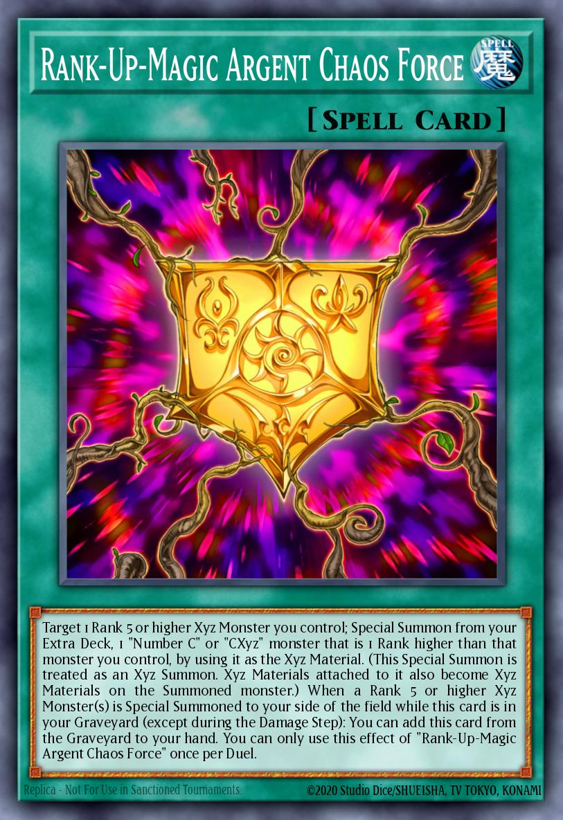Rank-Up-Magic Argent Chaos Force - MZTM-EN100 - 1st Edition - Rare
