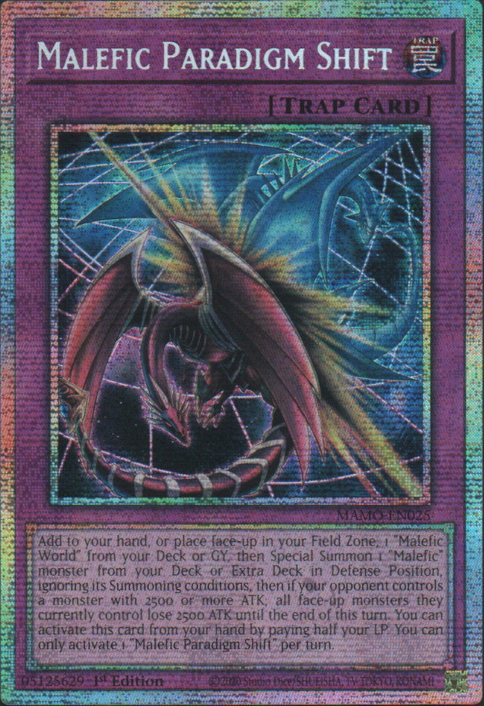 Malefic Paradigm Shift - MAMO-EN025 - 1st Edition - Starlight Rare