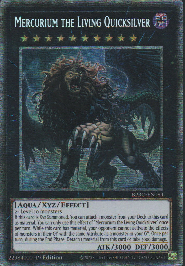 Mercurium the Living Quicksilver - BPRO-EN084 - 1st Edition - Starlight Rare