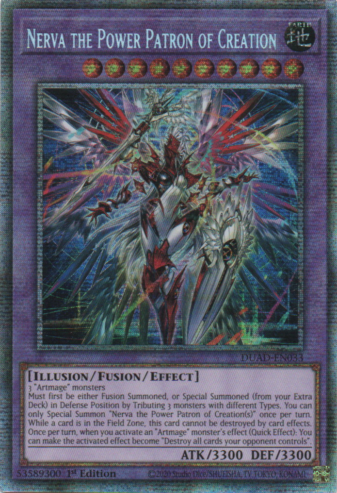 Nerva the Power Patron of Creation - DUAD-EN033 - 1st Edition - Starlight Rare