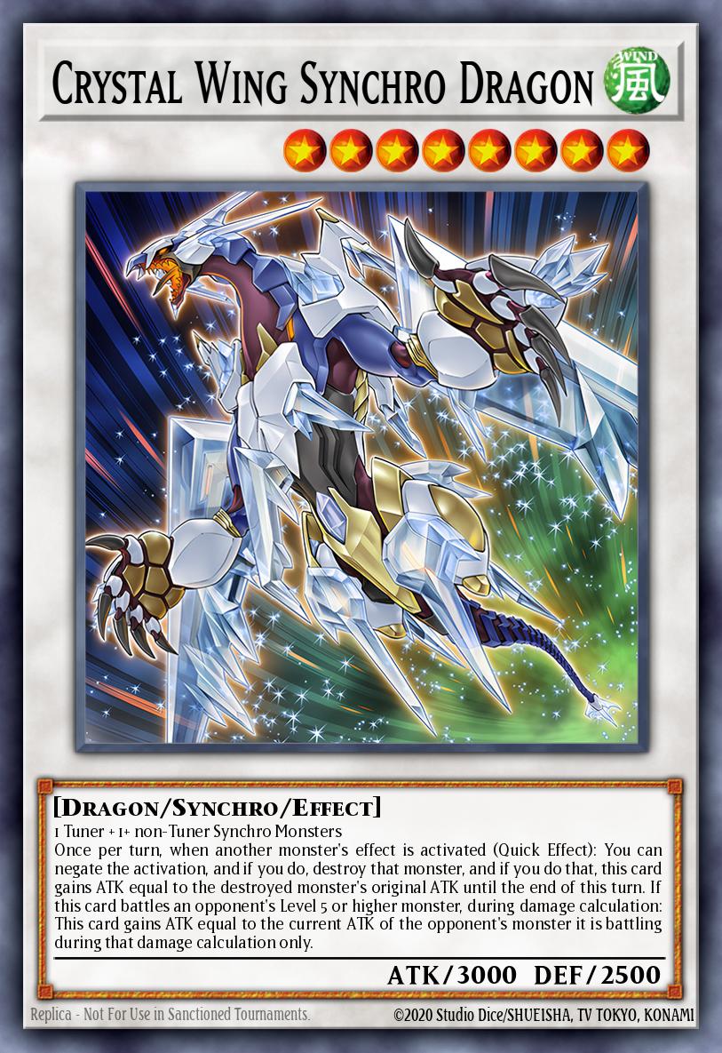 Crystal Wing Synchro Dragon - PHRE-EN059 - 1st Edition - Rare