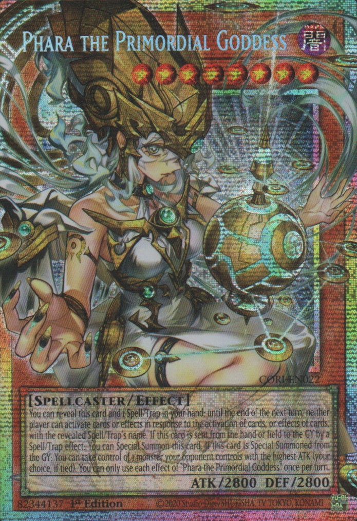 Phara the Primordial Goddess (extended art) - CORI-EN022 - 1st Edition - Starlight Rare