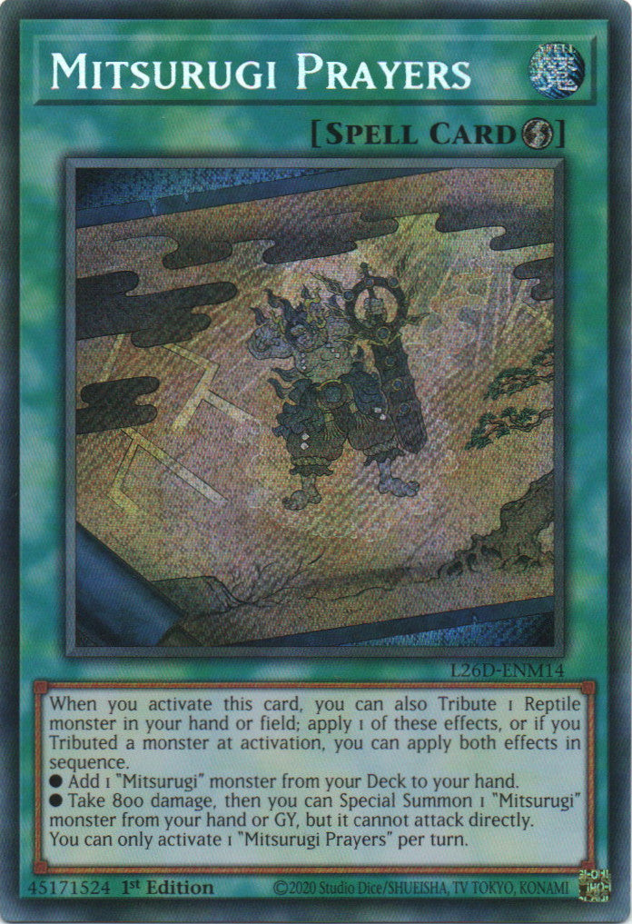 Mitsurugi Prayers - L26D-ENM14 - 1st Edition - Secret Rare