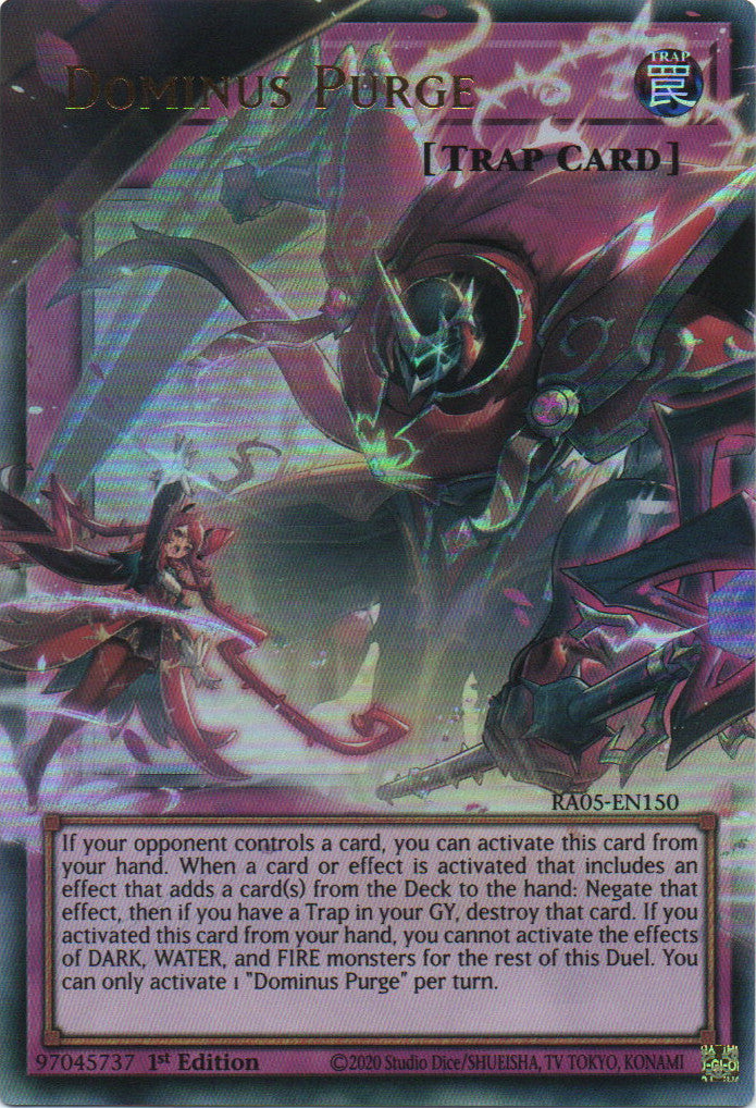 Dominus Purge (Extended Art) - RA05-EN150 - 1st Edition - Ultra Rare
