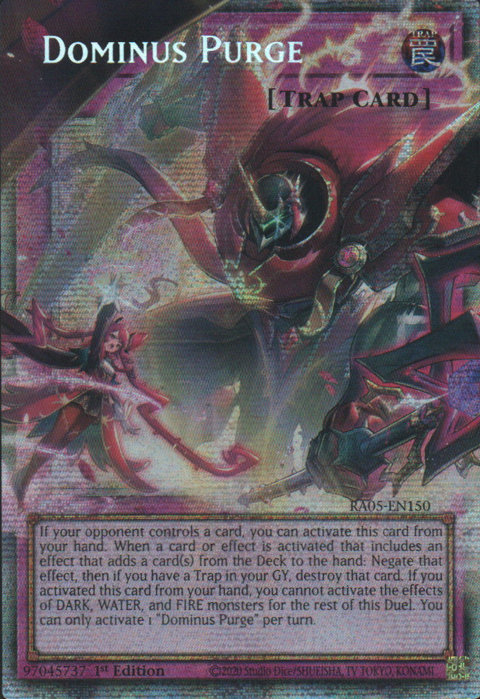 Dominus Purge (Extended Art) - RA05-EN150 - 1st Edition - Starlight Rare