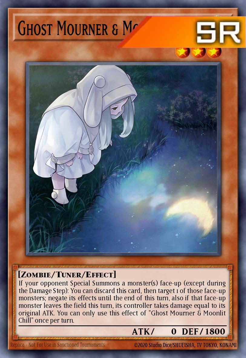 Ghost Mourner & Moonlit Chill (alternate art) - RA02-EN015 - 1st Edition - Super Rare