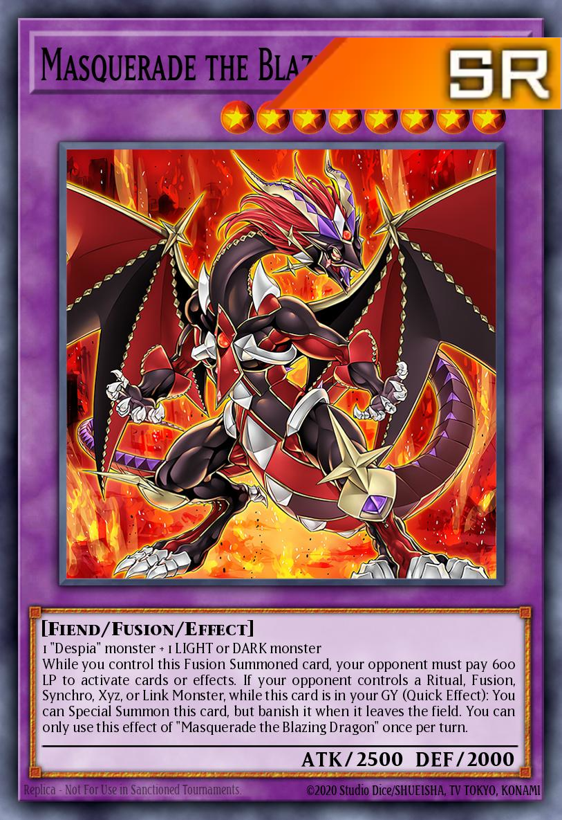 Masquerade the Blazing Dragon - RA02-EN022 - 1st Edition - Super Rare