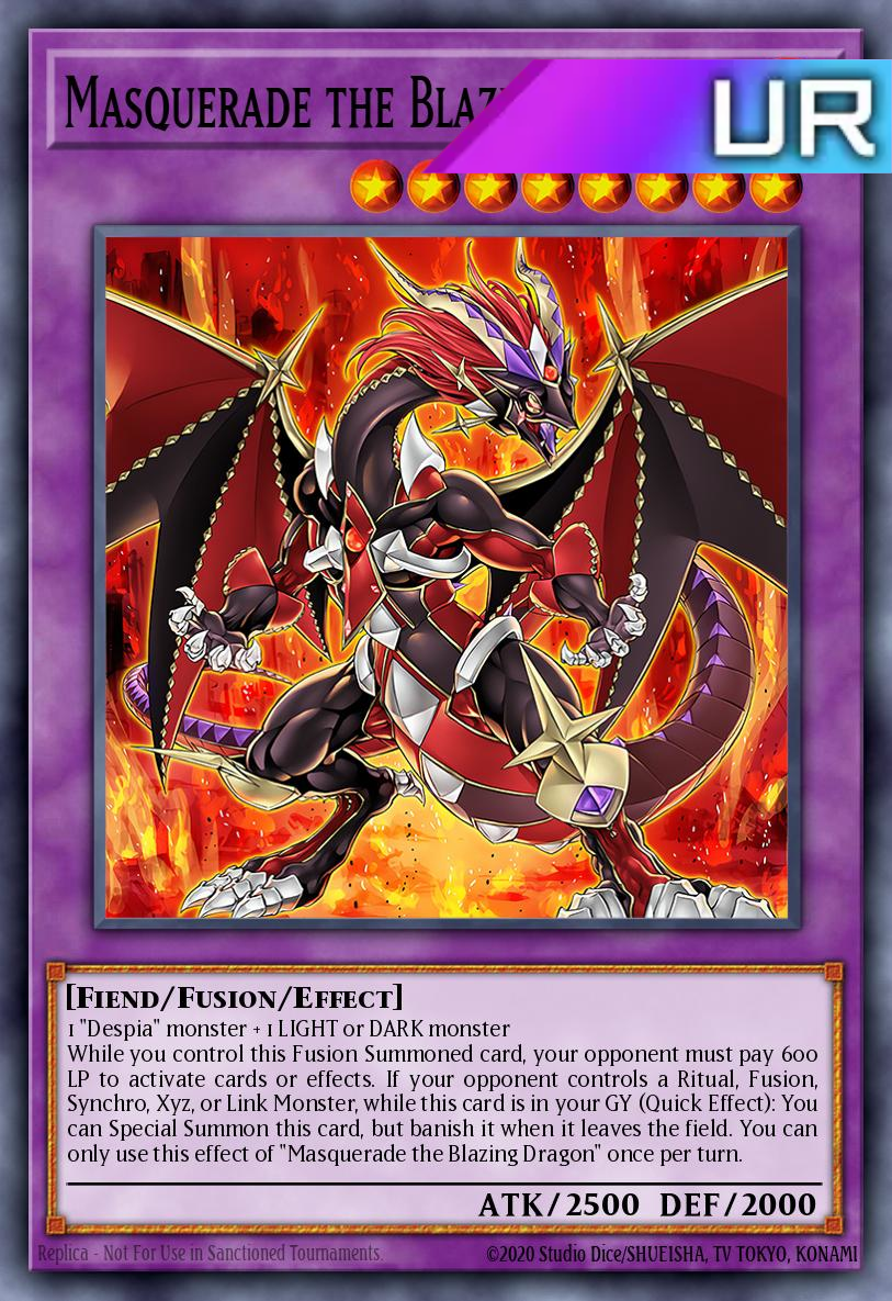 Masquerade the Blazing Dragon - RA02-EN022 - 1st Edition - Ultra Rare