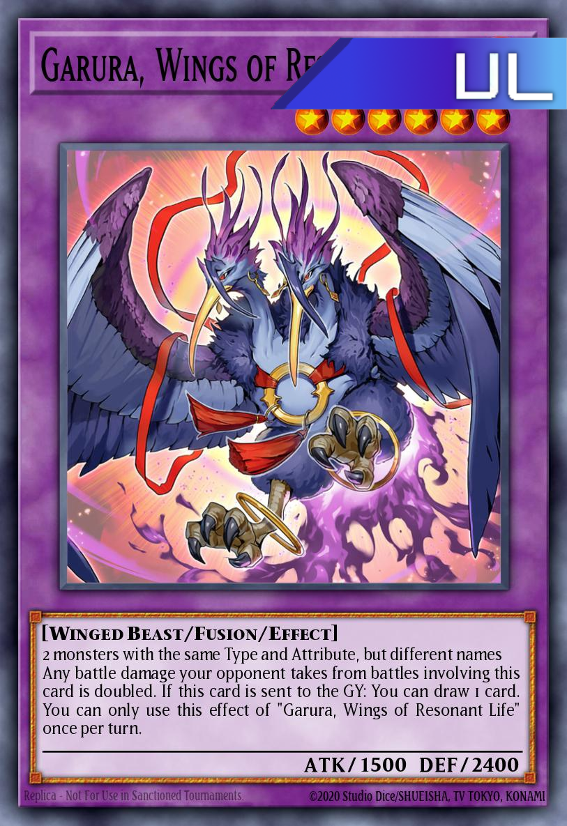 Garura, Wings of Resonant Life - RA02-EN024 - 1st Edition - Ultimate Rare