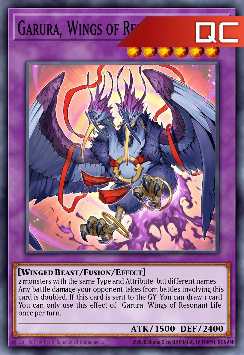 Garura, Wings of Resonant Life - RA02-EN024 - 1st Edition - Quarter Century Secret Rare