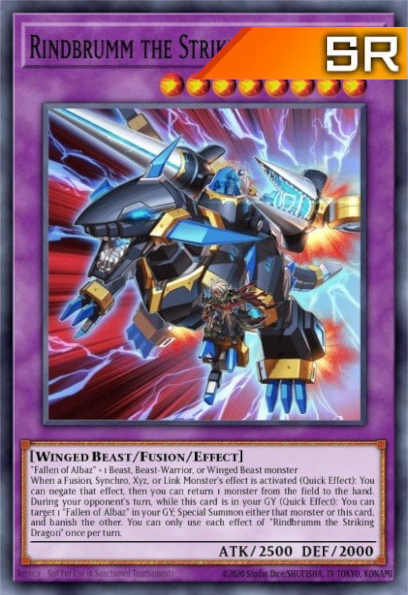 Rindbrumm the Striking Dragon - RA02-EN025 - 1st Edition - Super Rare