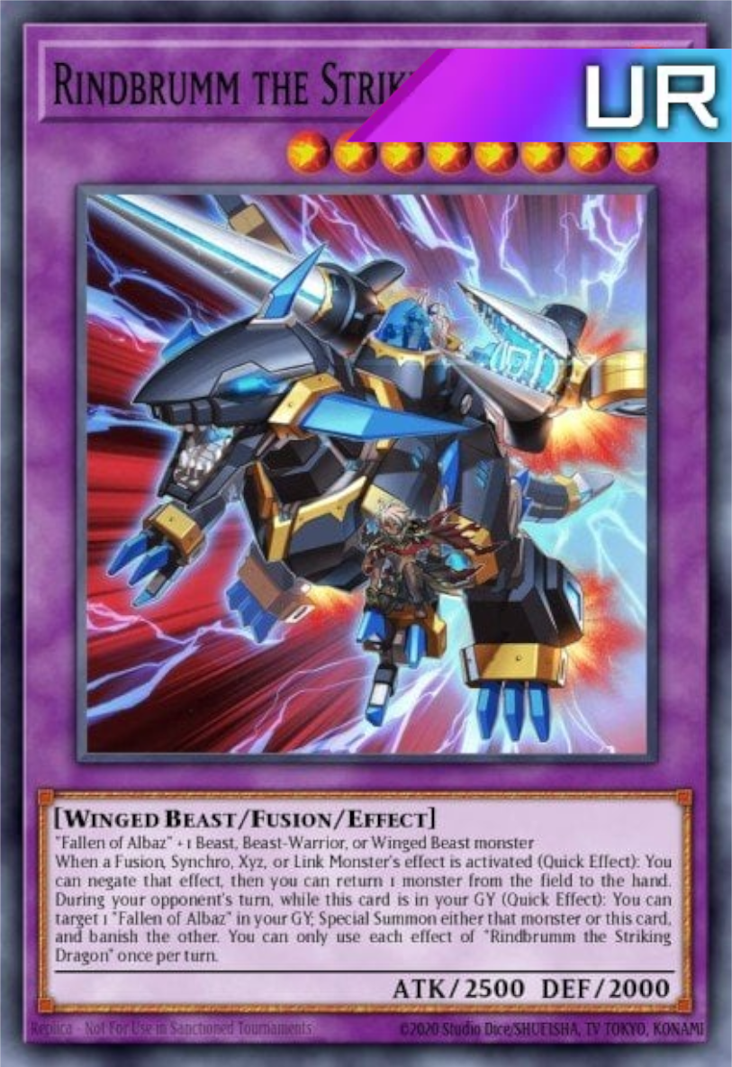 Rindbrumm the Striking Dragon - RA02-EN025 - 1st Edition - Ultra Rare