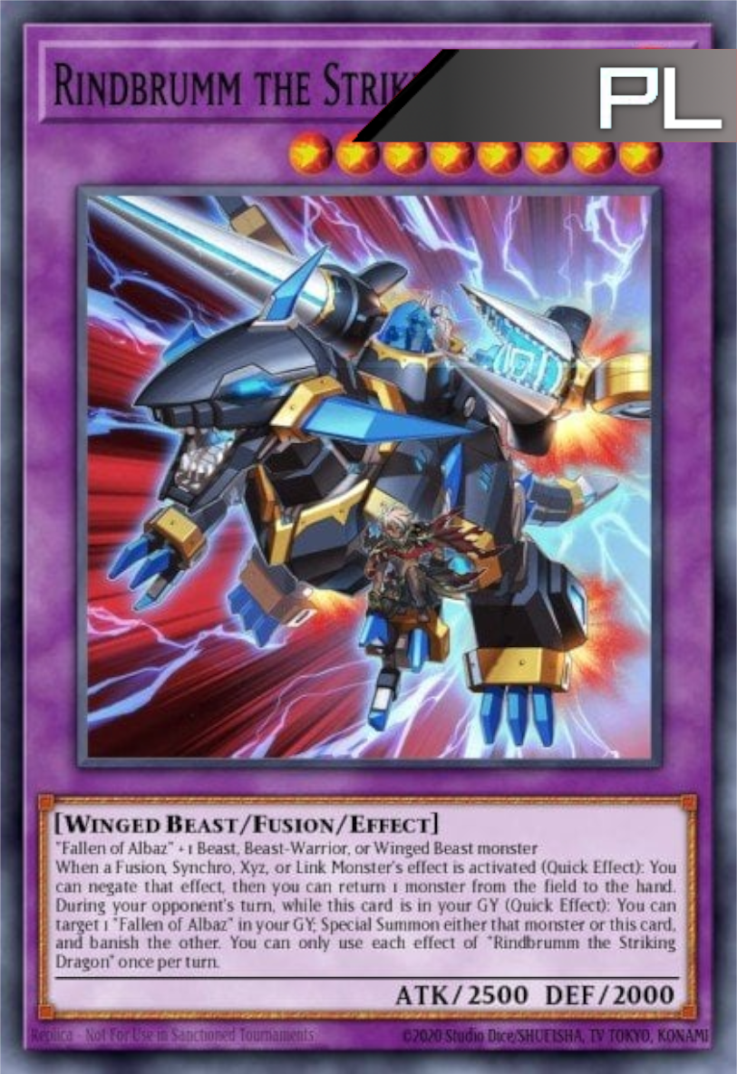 Rindbrumm the Striking Dragon - RA02-EN025 - 1st Edition - Platinum Secret Rare