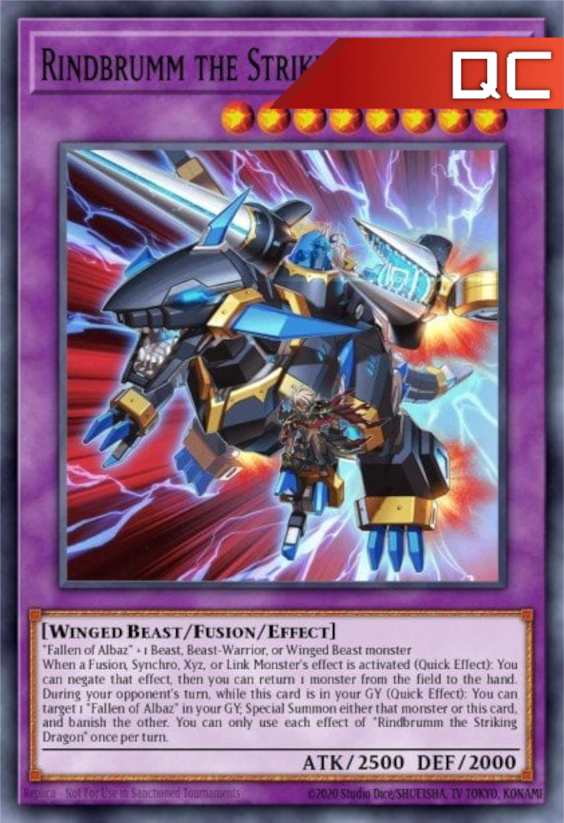 Rindbrumm the Striking Dragon - RA02-EN025 - 1st Edition - Quarter Century Secret Rare