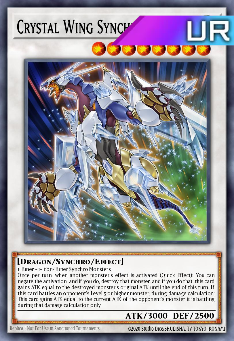 Crystal Wing Synchro Dragon - RA02-EN029 - 1st Edition - Ultra Rare