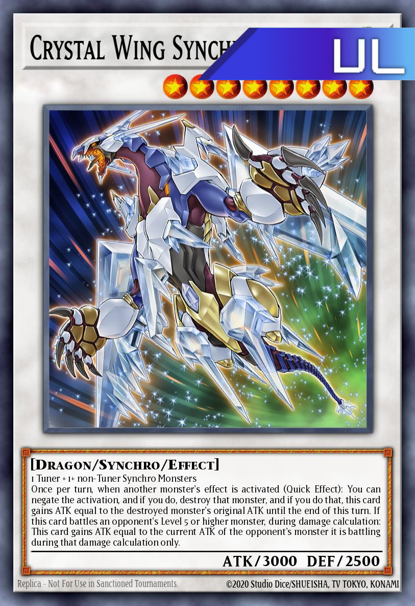 Crystal Wing Synchro Dragon - RA02-EN029 - 1st Edition - Ultimate Rare