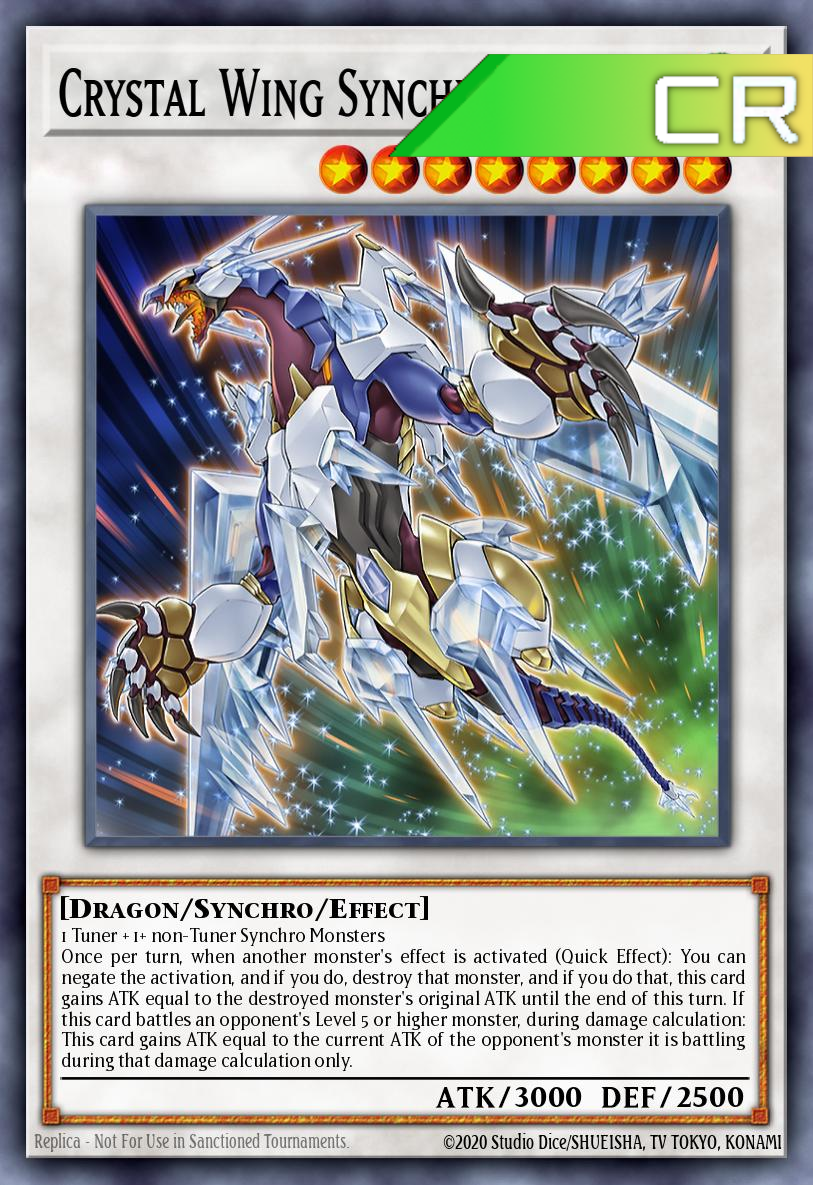 Crystal Wing Synchro Dragon - RA02-EN029 - 1st Edition - Collector's Rare