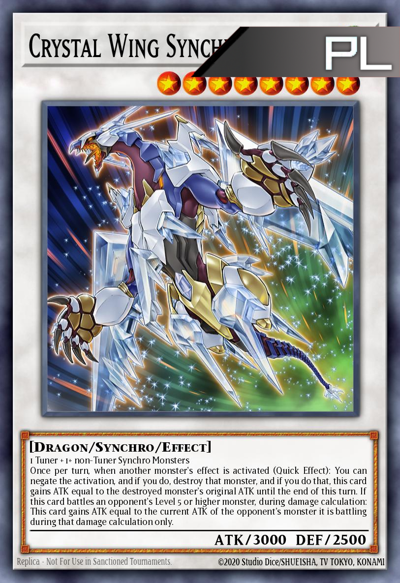 Crystal Wing Synchro Dragon - RA02-EN029 - 1st Edition - Platinum Secret Rare