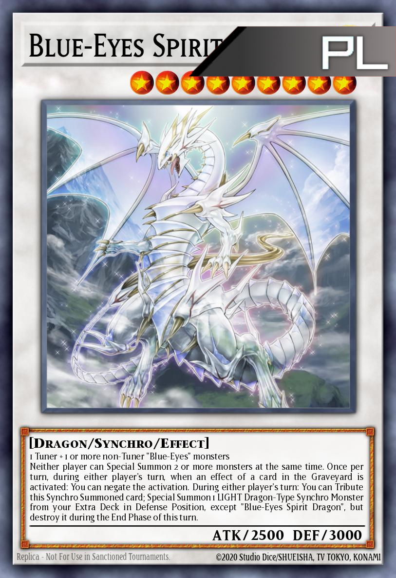 Blue-Eyes Spirit Dragon - RA02-EN030 - 1st Edition - Platinum Secret Rare