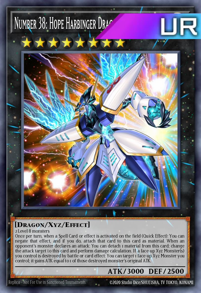 Number 38: Hope Harbinger Dragon Titanic Galaxy - RA02-EN036 - 1st Edition - Ultra Rare
