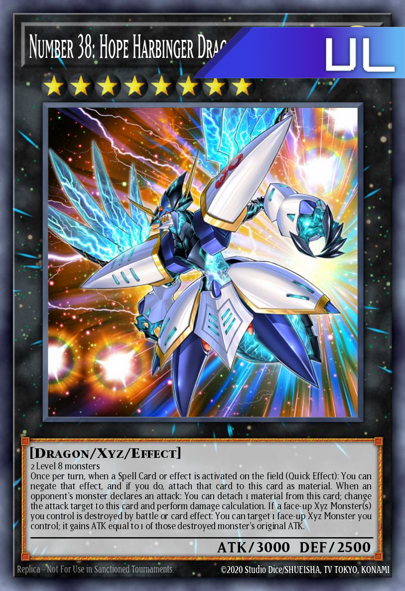 Number 38: Hope Harbinger Dragon Titanic Galaxy - RA02-EN036 - 1st Edition - Ultimate Rare