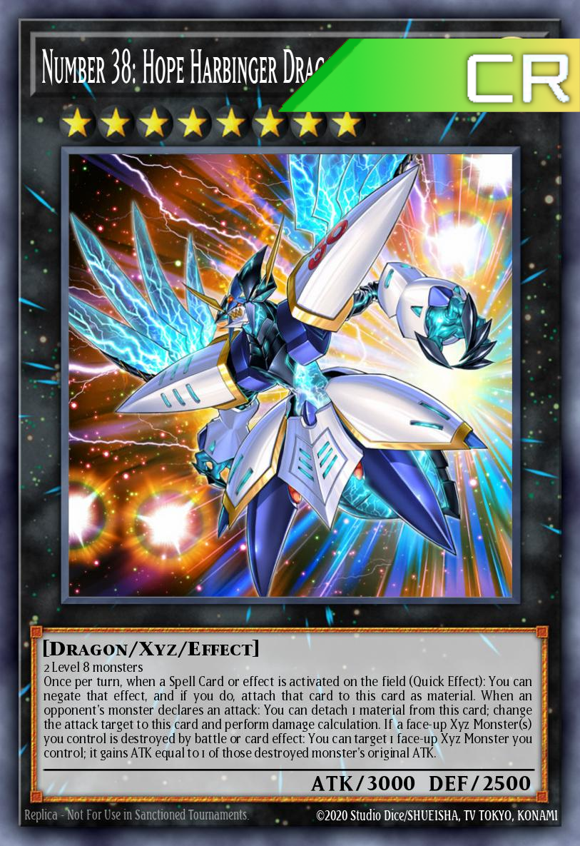 Number 38: Hope Harbinger Dragon Titanic Galaxy - RA02-EN036 - 1st Edition - Collector's Rare