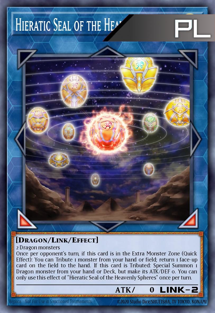 Hieratic Seal of the Heavenly Spheres - RA02-EN039 - 1st Edition - Platinum Secret Rare