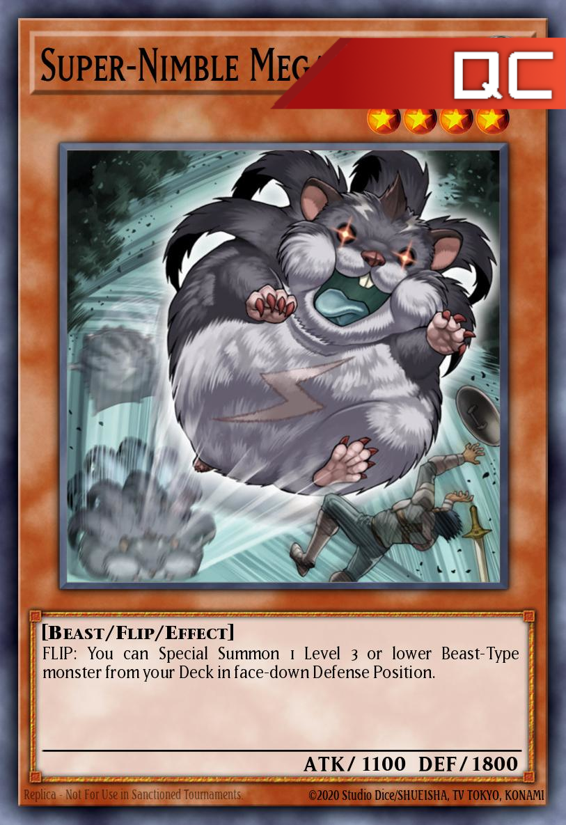 Super-Nimble Mega Hamster - RA02-EN004 - 1st Edition - Quarter Century Secret Rare