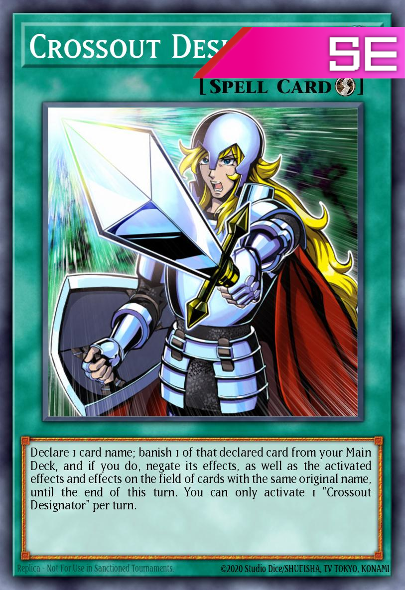 Crossout Designator - RA02-EN063 - 1st Edition - Secret Rare