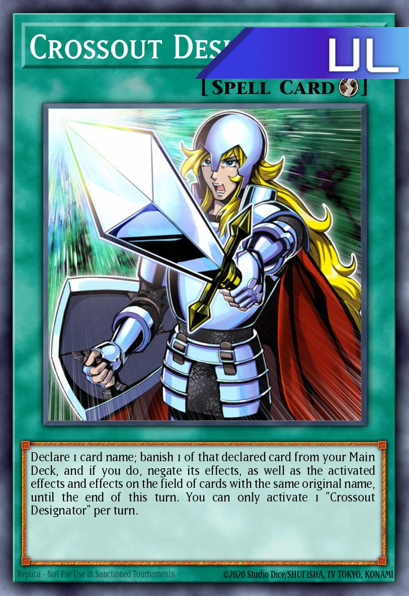 Crossout Designator - RA02-EN063 - 1st Edition - Ultimate Rare