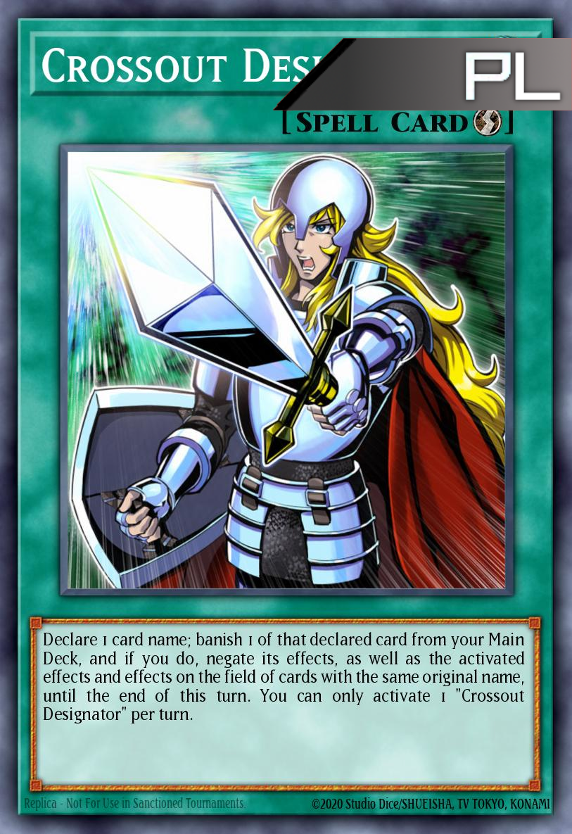 Crossout Designator - RA02-EN063 - 1st Edition - Platinum Secret Rare