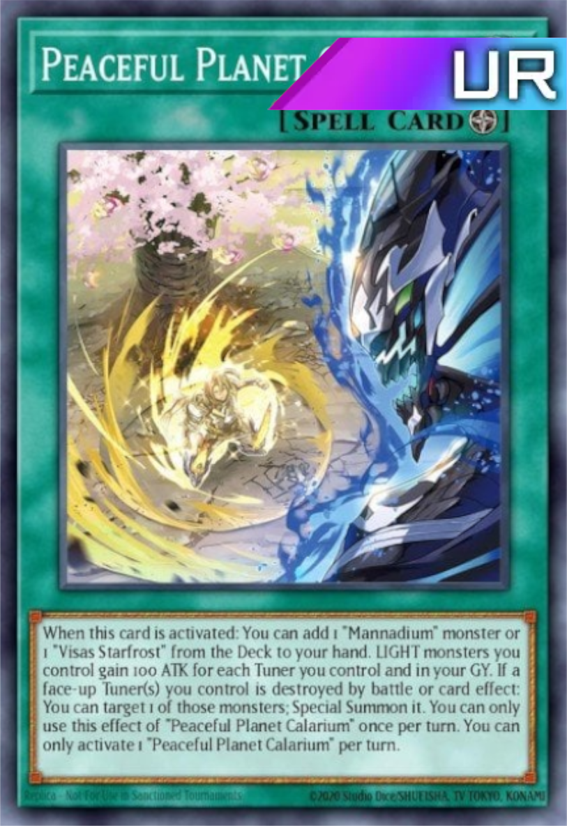 Peaceful Planet Calarium - RA02-EN074 - 1st Edition - Ultra Rare