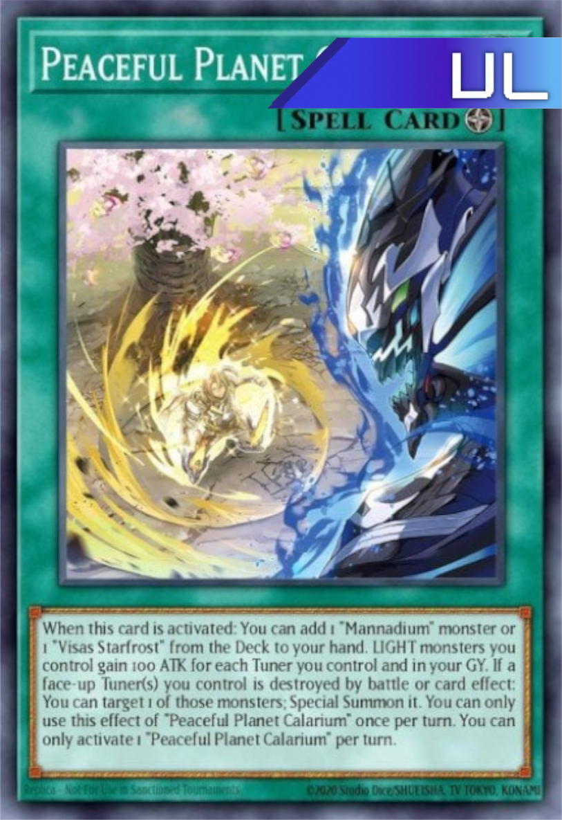 Peaceful Planet Calarium - RA02-EN074 - 1st Edition - Ultimate Rare