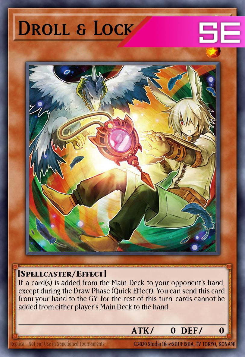 Droll & Lock Bird (alternate art) - RA02-EN006 - 1st Edition - Secret Rare