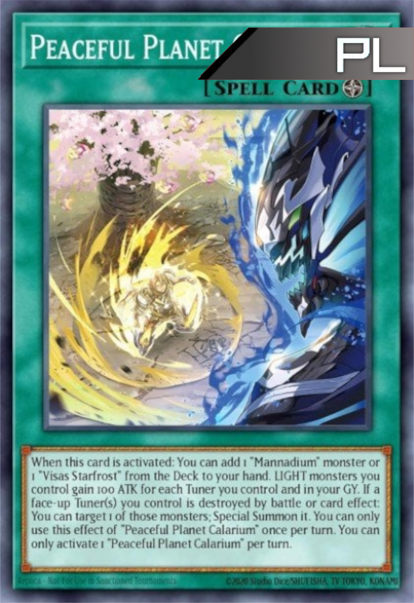 Peaceful Planet Calarium - RA02-EN074 - 1st Edition - Platinum Secret Rare