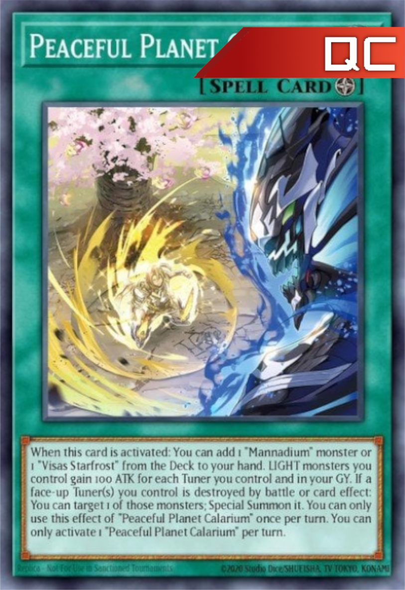 Peaceful Planet Calarium - RA02-EN074 - 1st Edition - Quarter Century Secret Rare