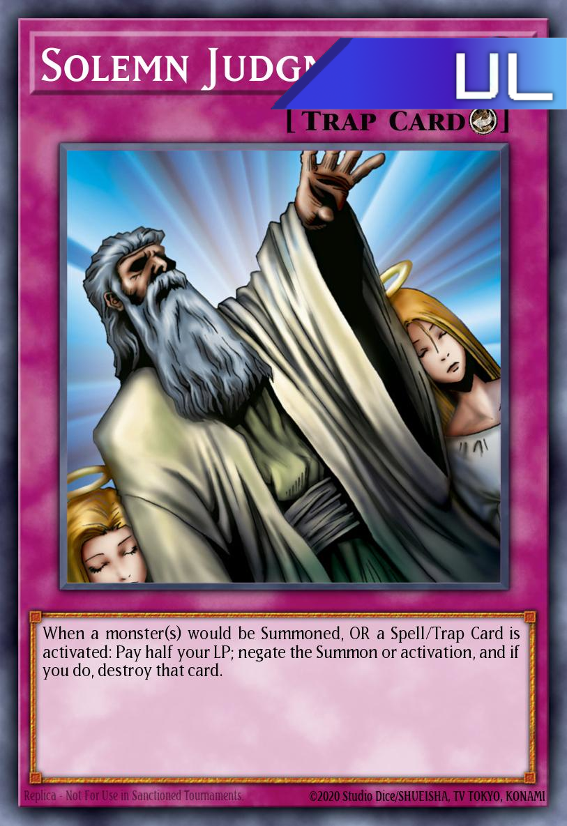 Solemn Judgment - RA02-EN075 - 1st Edition - Ultimate Rare