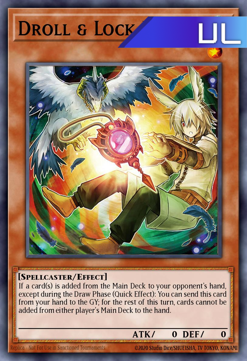 Droll & Lock Bird (alternate art) - RA02-EN006 - 1st Edition - Ultimate Rare