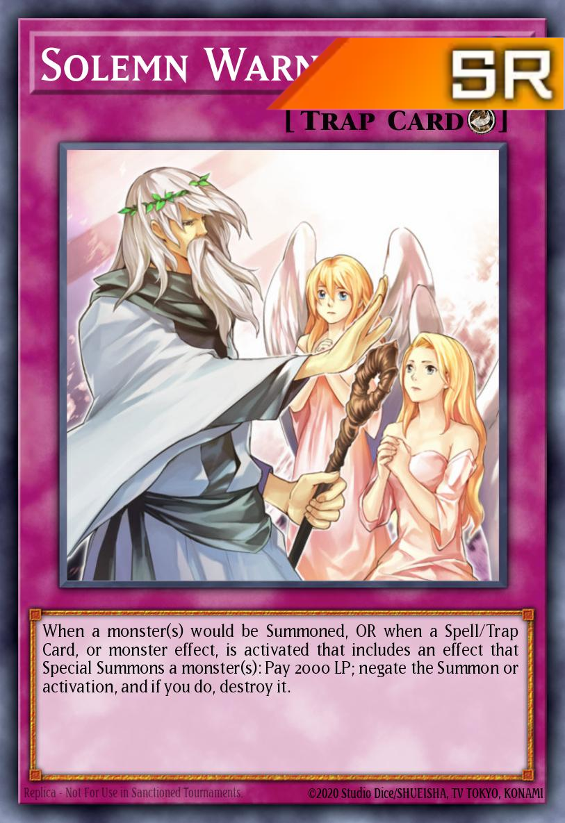 Solemn Warning - RA02-EN078 - 1st Edition - Super Rare