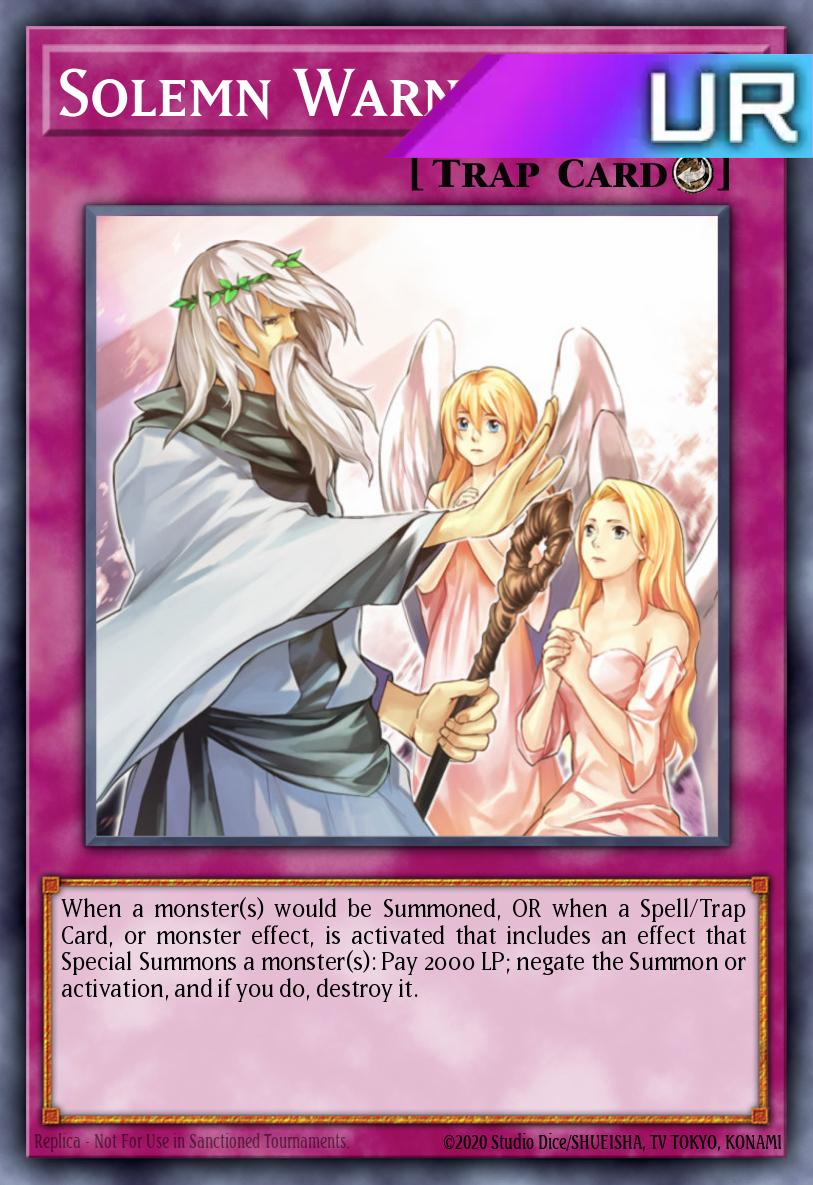 Solemn Warning - RA02-EN078 - 1st Edition - Ultra Rare