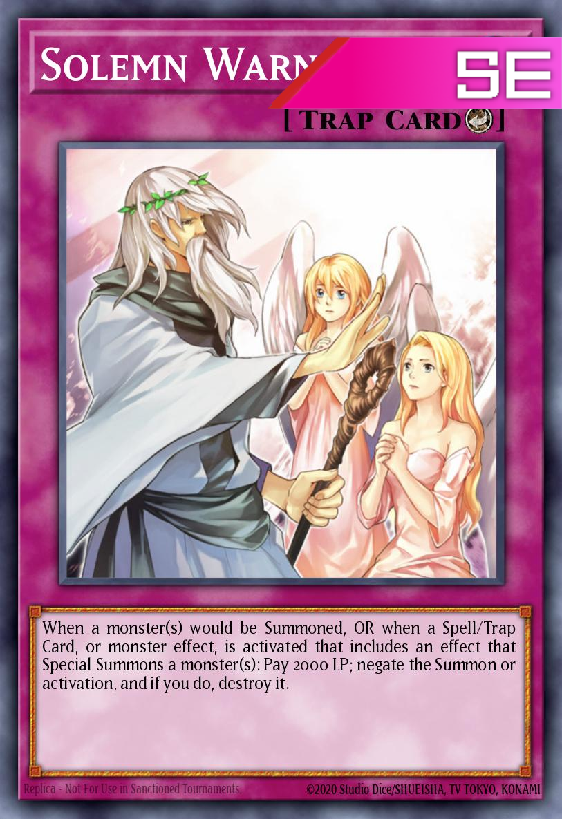 Solemn Warning - RA02-EN078 - 1st Edition - Secret Rare
